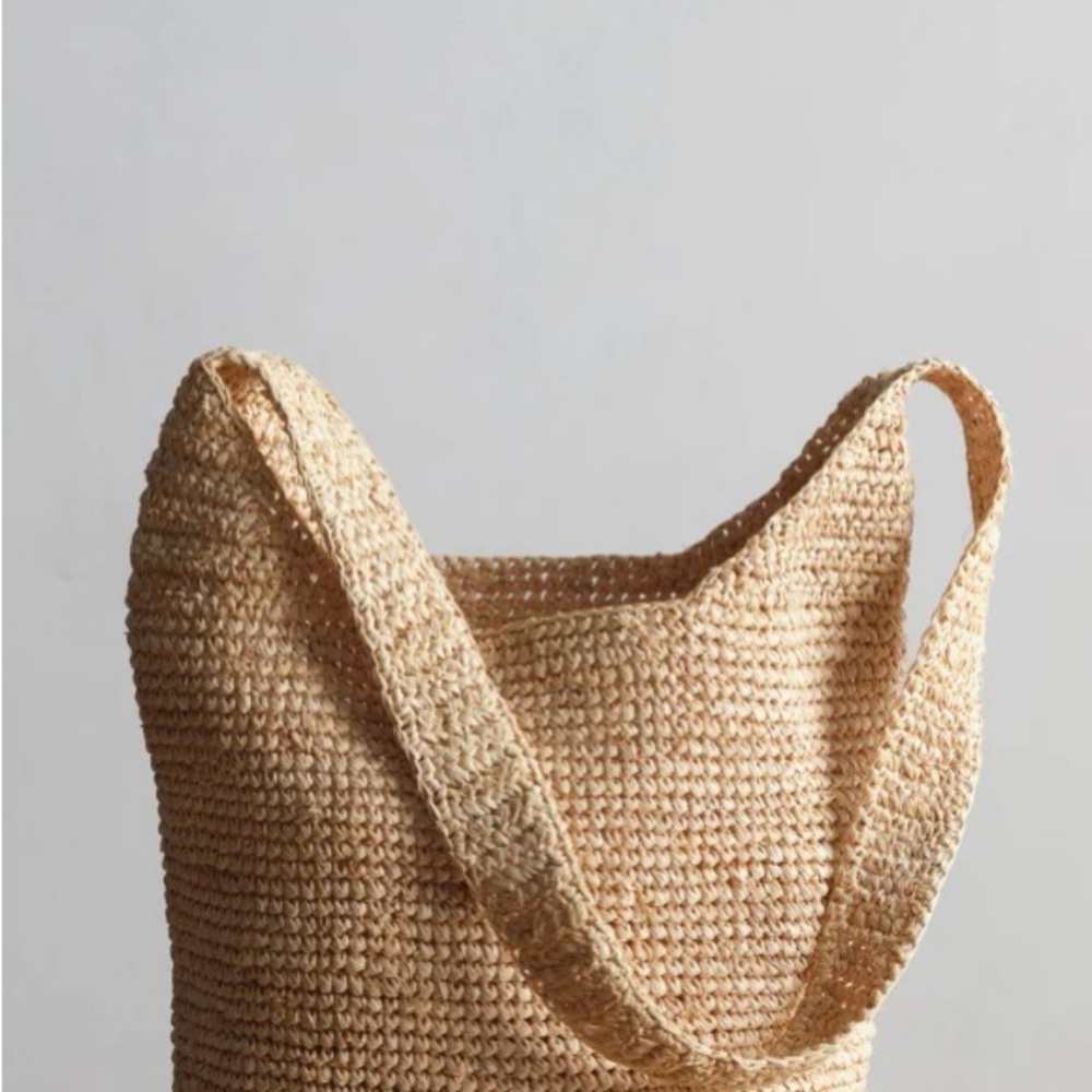 Jenni Kayne Raffia Crossbody Bag